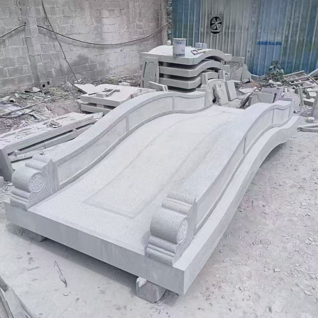 本溪 芝麻灰花岗岩园林景观 小石桥