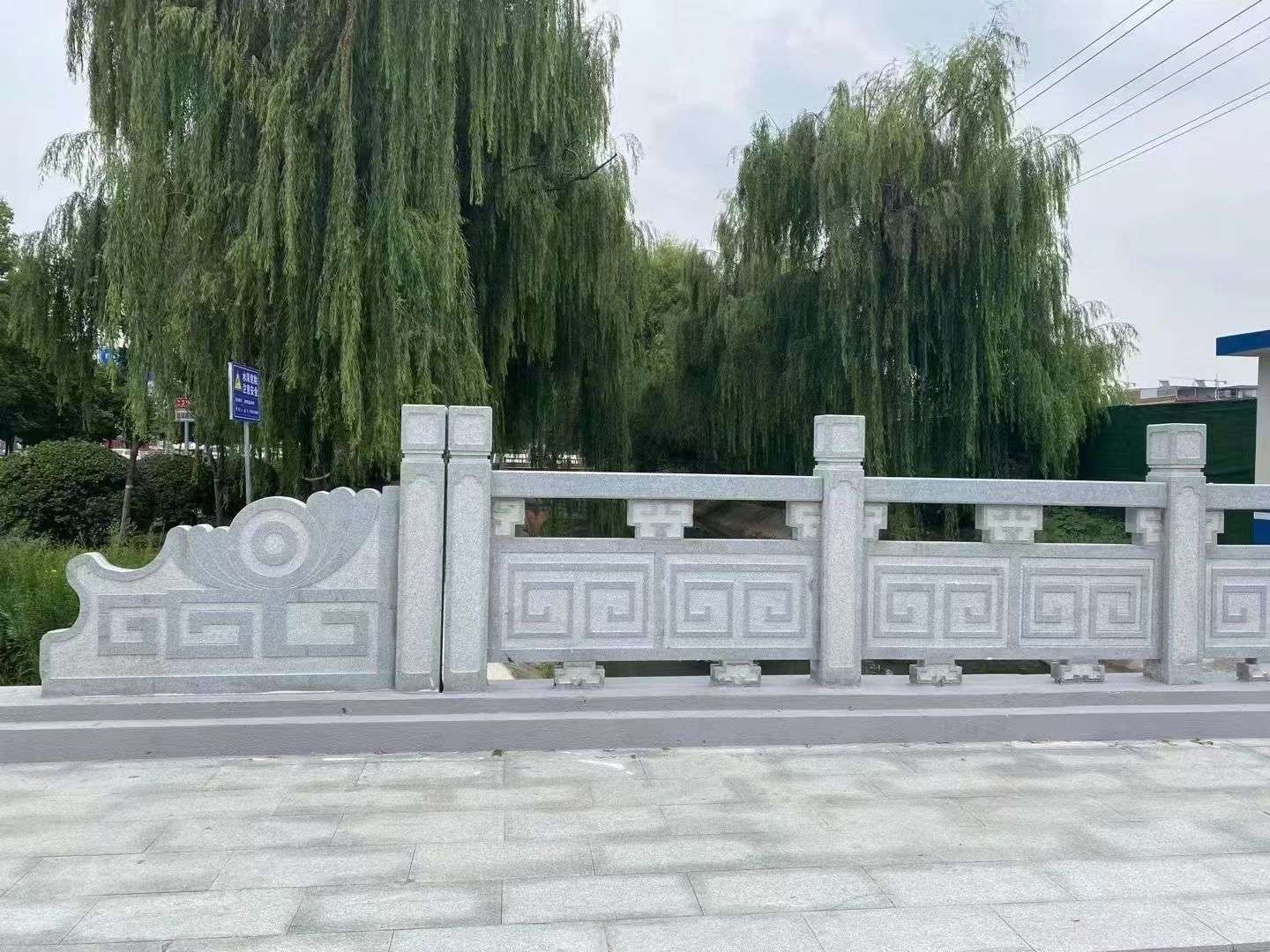 本溪 芝麻灰桥栏杆、河道栏杆安装效果
